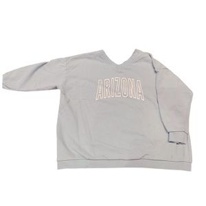 Loose fit Sweatshirt in Teal with 3/4 sleeves and Arizona logo